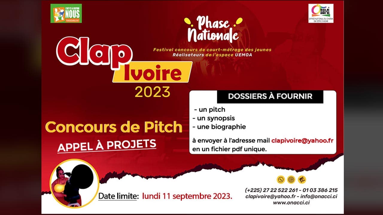 Clap Ivoire 2023 : Appel à projets pour le concours Pitch de la phase internationale