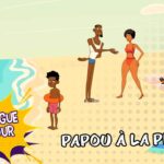 Papou à la plage