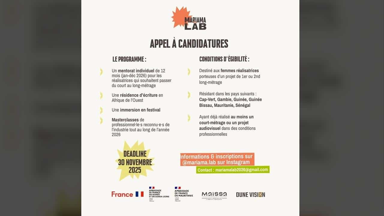 Cinéma : le Mariama LÂB initie un accompagnement gratuit et sur mesure pour les réalisatrices africaines