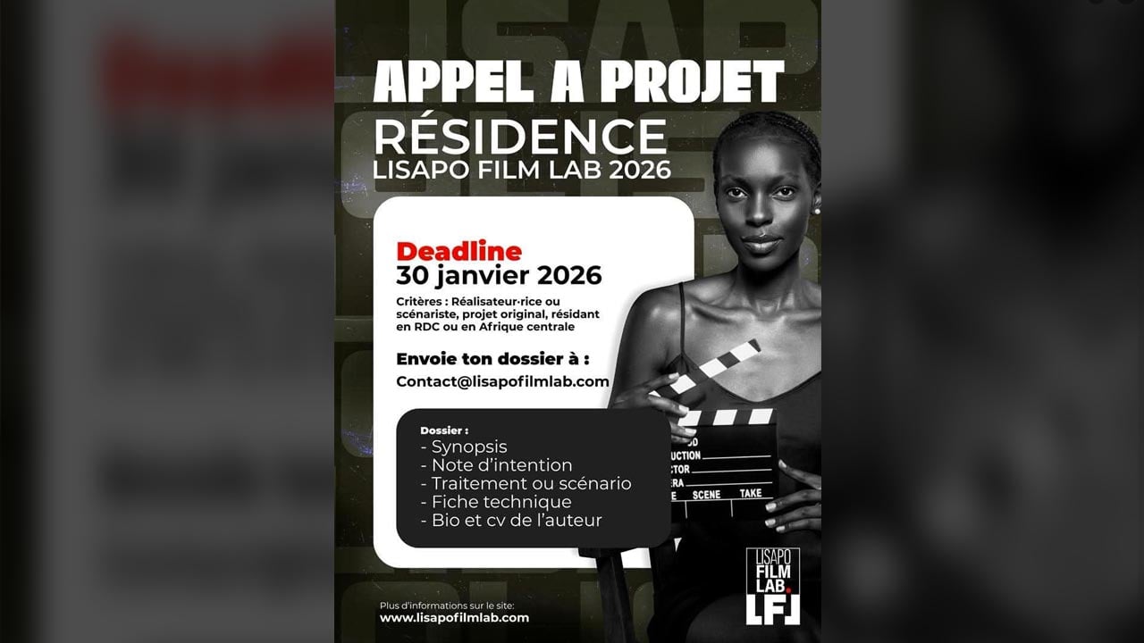 Cinéma/Résidence : Lisapo Film Lab 2026 ouvre son appel à projets pour les auteurs d’Afrique centrale