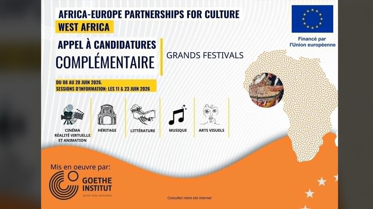 Culture : un nouvel appel à candidatures lancé pour sélectionner cinq festivals majeurs en Afrique de l’Ouest