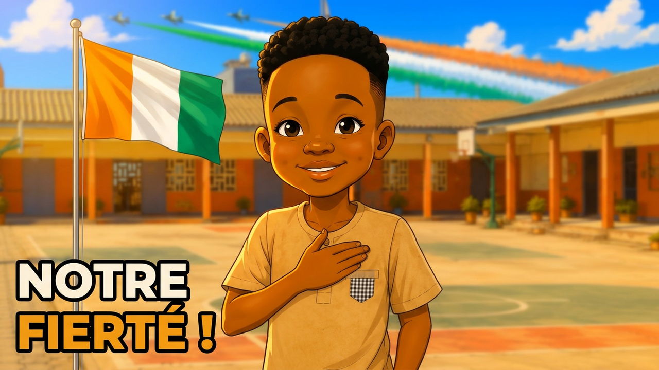 Les Enfants Ivoiriens 🇨🇮 | Comptine de l'Indépendance de la Côte d'Ivoire | AFRIKA Comptine
