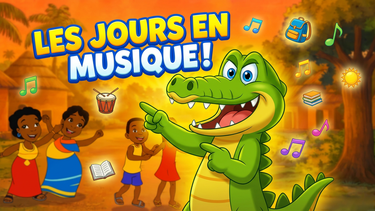 LUNDI MARDI MERCREDI 🎵 Les Jours de la Semaine | Chanson Éducative pour Enfants | Afrika Comptine