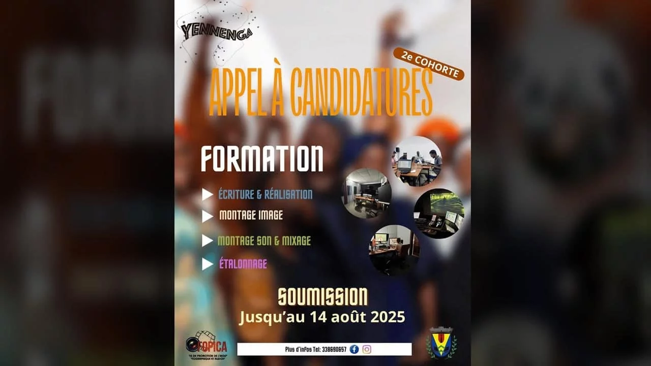 Cinéma : le Centre Yennenga lance un appel à candidatures pour une formation gratuite