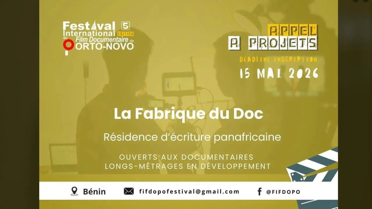 Cinéma: le FIFDOPO lance un appel à projets pour la résidence panafricaine « La Fabrique du Doc 2026 »