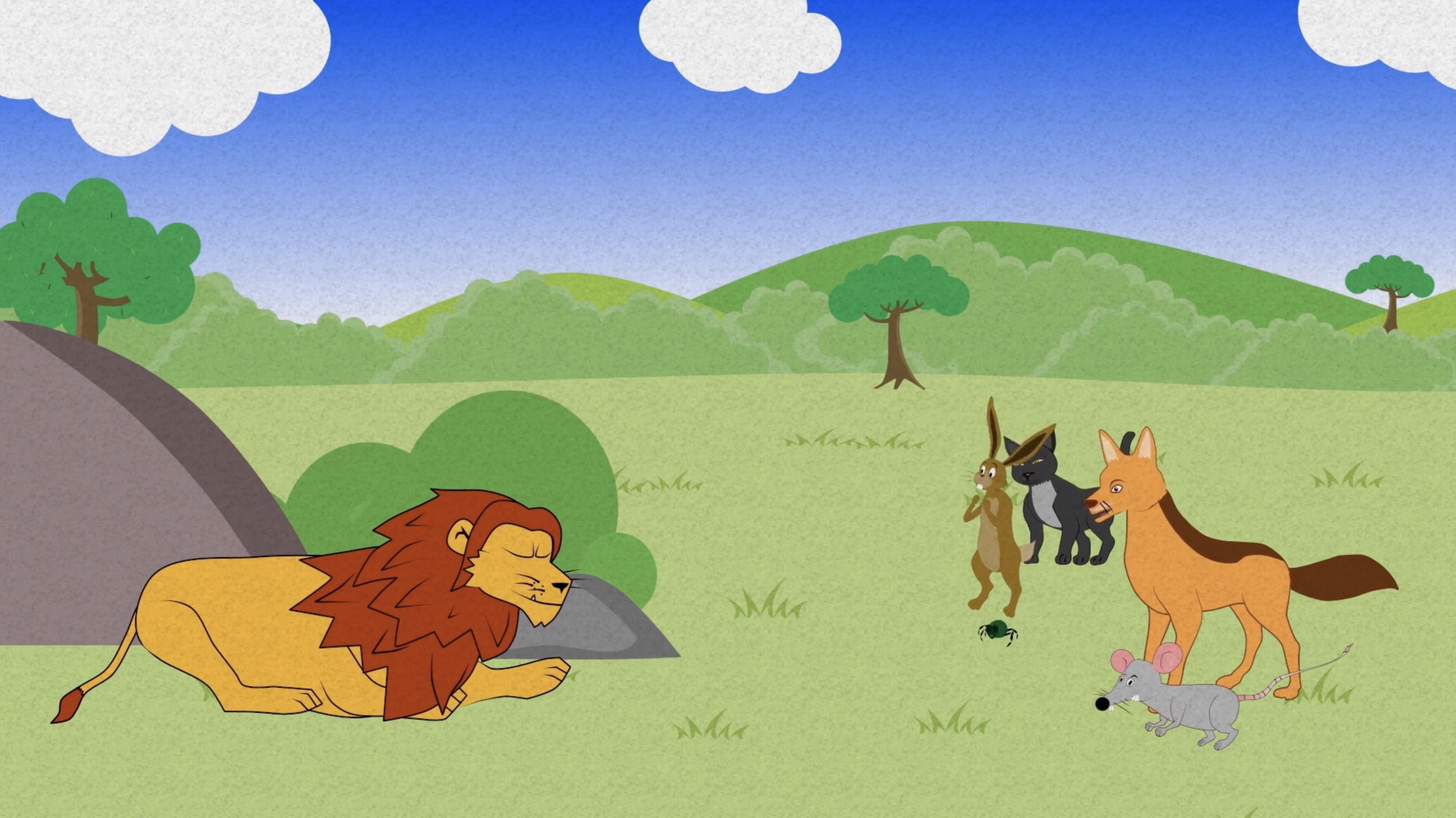 La mouche et le lion